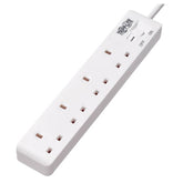 TRIPP LITE POWER EXT 4WAY 3PIN UK 13A 1.8M PS4B18